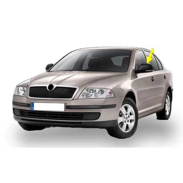 Skoda Octavia A5 2005-2008 Sol Dış Dikiz Ayna Kapağı Siyah 1Z0857537 ürün görseli 1