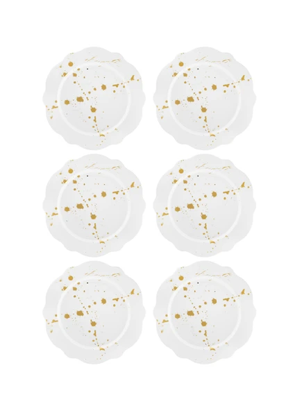 The Mia Splash Pasta Tabağı 6 Parça 21 Cm - Resim 4