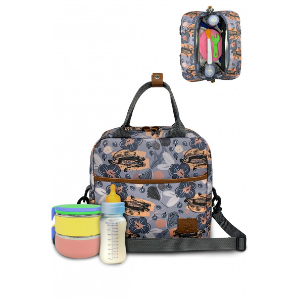 Food Bag Mama Ve Çok Amaçlı Termos (ÇİÇEK) ürün görseli 1