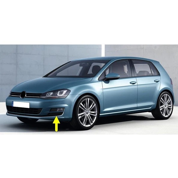 VW Golf 7 2013-2017 Sol Sis Farı Alt Kapak Krom Çıtalı 5G0854661 ürün görseli 1