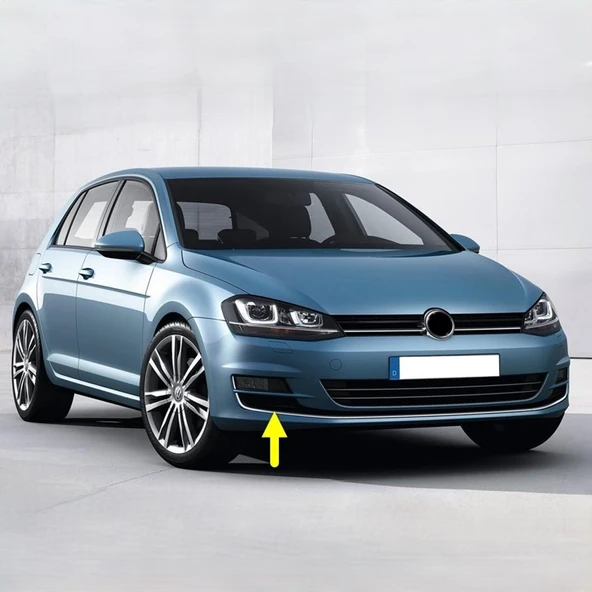 VW Golf 7 2013-2017 Sağ Sis Farı Alt Kapak Krom Çıtalı 5G0854662 ürün görseli 1