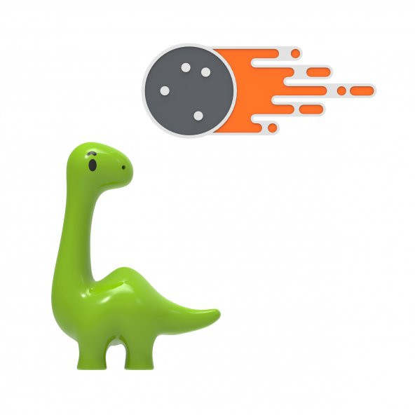 Dino & Meteor Broş Seti ürün görseli 1