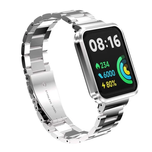 Xiaomi Redmi Watch 2 Lite Zore KRD-60 Metal Kordon ürün görseli 1