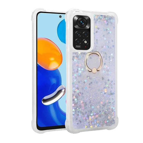 Gpack Xiaomi Redmi Note 11S Kılıf Milce Sulu Yüzüklü Silikon Arka Kapak ürün görseli 1