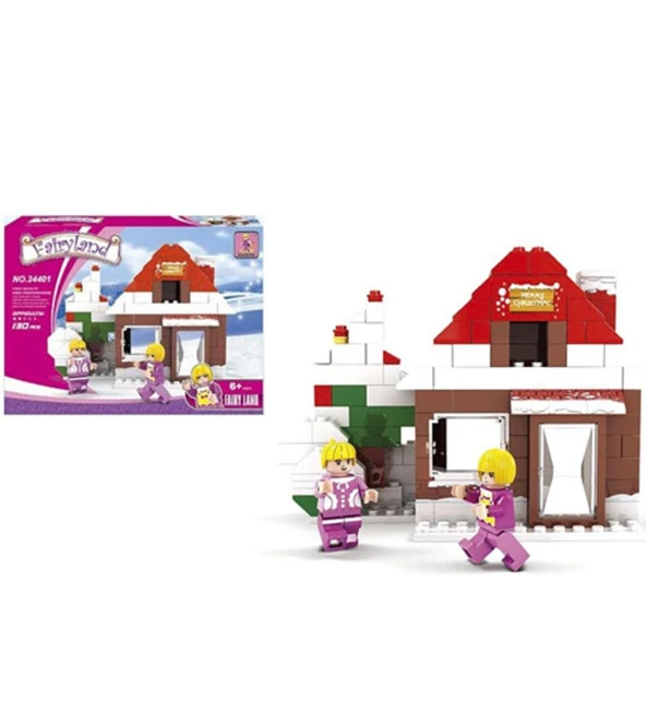 Ausini-Asya Brick 24401 Fairyland Serisi, Dağ Evi 130 Parça ürün görseli 1