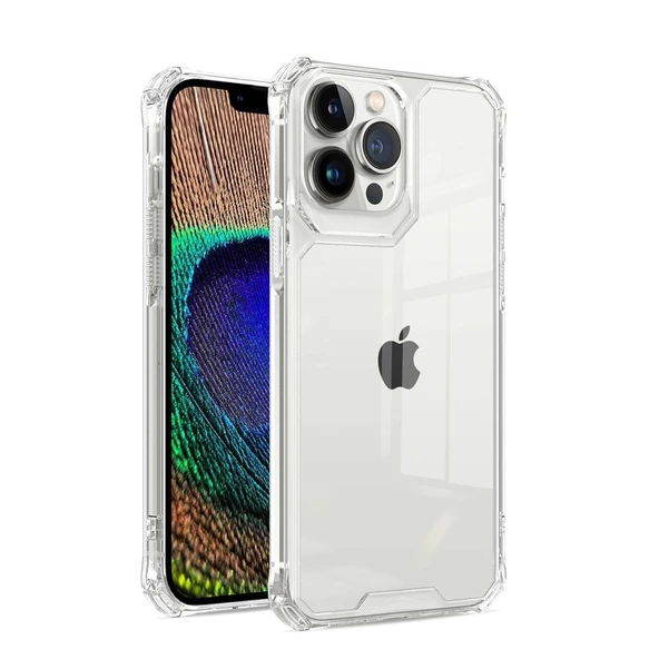 Gpack Apple iPhone 14 Pro Kılıf Sert Pc Darbeye Dayanıklı Kristal Alp Kapak ürün görseli 1