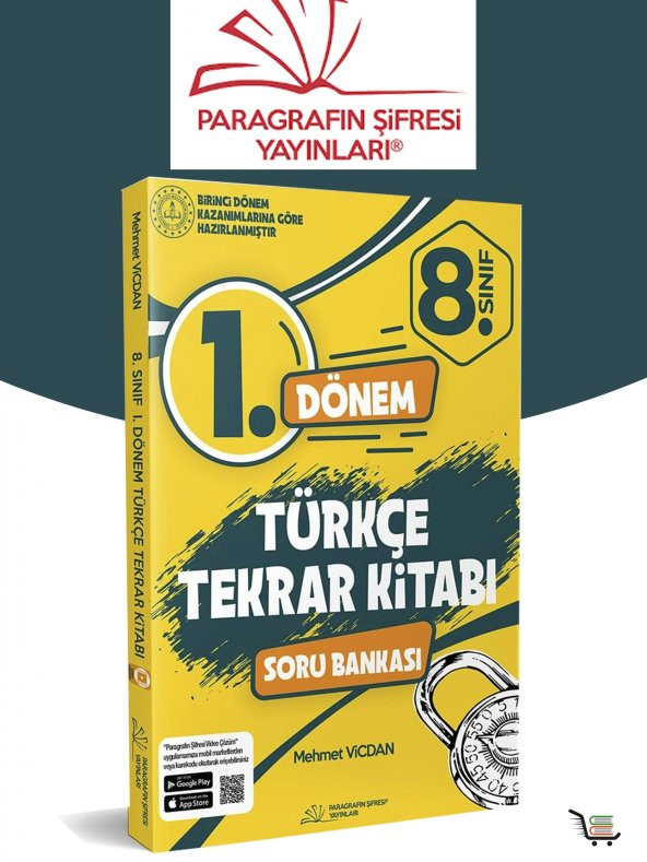 Paragrafın Şifresi 8. Sınıf 1.Dönem Türkçe Tekrar Kitabı ürün görseli 1