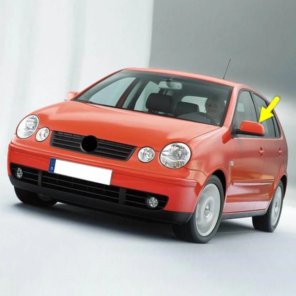 VW Polo 2002-2005 Sol Dış Dikiz Ayna Kapağı 6Q0857537A ürün görseli 1