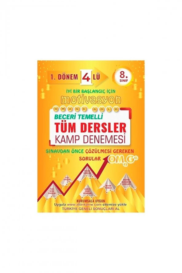 Omage 8.sınıf Motivasyon 1. Dönem Tüm Dersler 4 Lü Kamp Denemesi ürün görseli 1