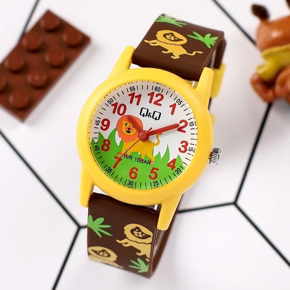 Q&Q V22A-019VY Su Geçirmez Rakamlı Erkek Çocuk Kol Saati ürün görseli 1