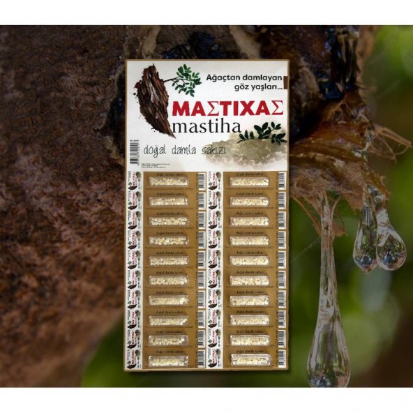 Mastiha Doğal Damla Sakızı Kartela 20x1 G 2