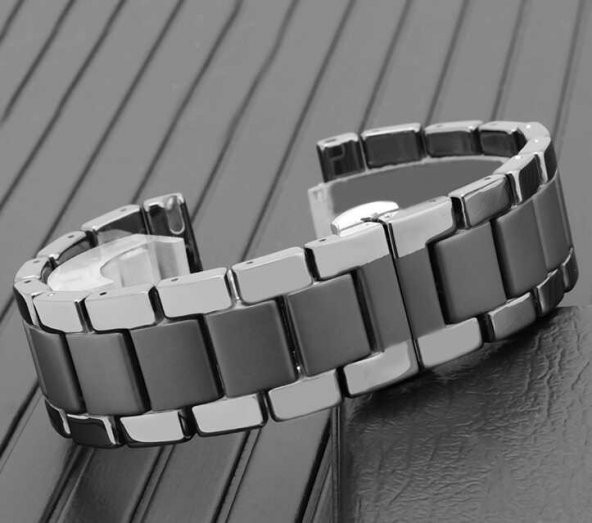Gear S2 (20mm) Mat Seramik Metal Kordon - Resim 2