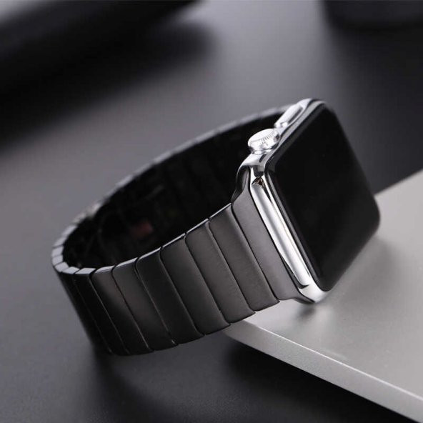 Apple Watch 44mm KRD-16 Seramik Kordon - Resim 4