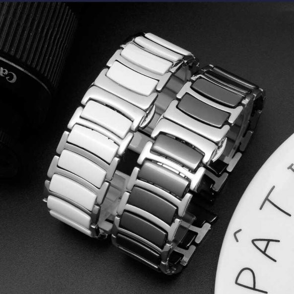 Gear S3 (22mm) Seramik Metal Kordon - Resim 2