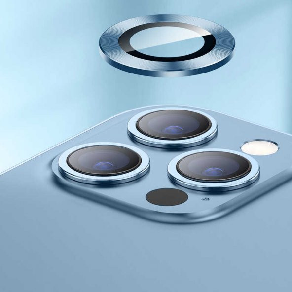 Apple iPhone 13 Pro Max CL-02 Kamera Lens Koruyucu - Resim 4