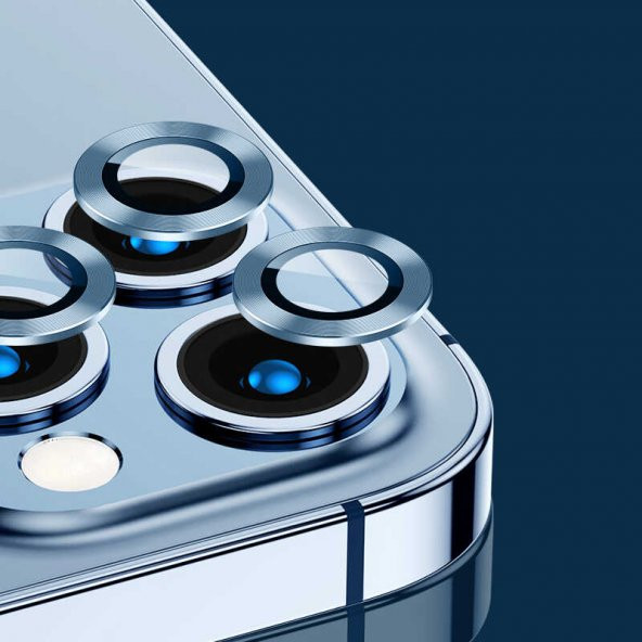 Apple iPhone 13 Pro Max CL-02 Kamera Lens Koruyucu - Resim 5