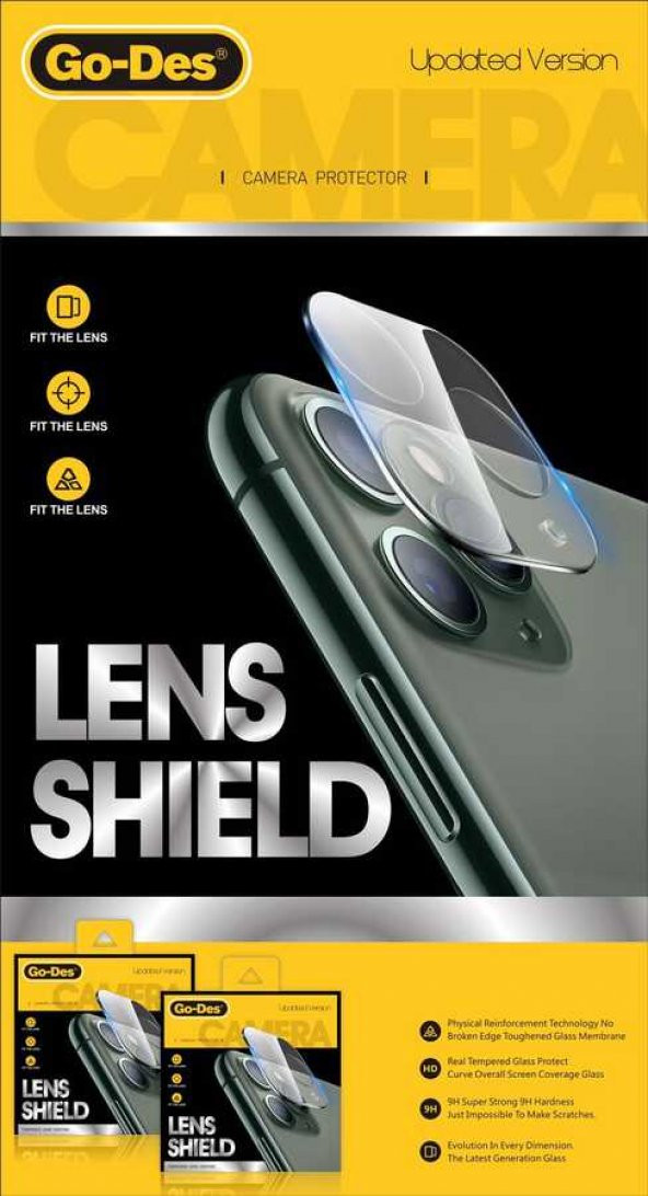 Apple iPhone 11 Go Des Lens Shield Kamera Lens Koruyucu ürün görseli 1