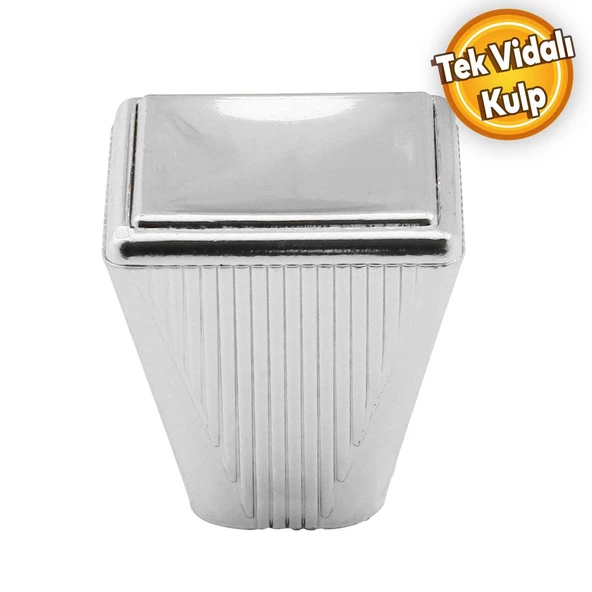 Fonte Düğme Dolap Dolabı Çekmece Kulpu Kulpları Kulbu Plastik Krom Tek Vidalı Kulp Mobilya Mutfak ürün görseli 1