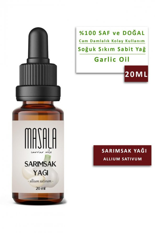 Masala Sarımsak Yağı 20 ml. (Garlic Oil) ürün görseli 1