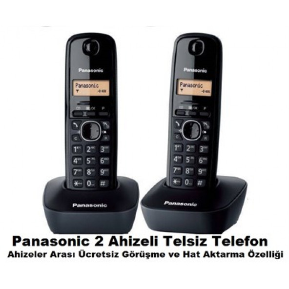 Panasonic KX-TG1612 2 Ahizeli Telsiz Telefon ürün görseli 1