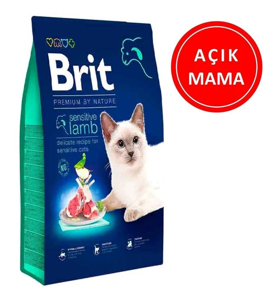 Brit Premium Sensitive Kuzulu Kedi Maması 1 Kg AÇIK ürün görseli 1