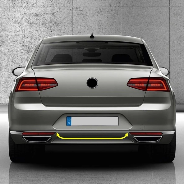 VW Passat B8 2015-2019 Arka Tampon Orta Kromaj Çıta 3G0853835 ürün görseli 1