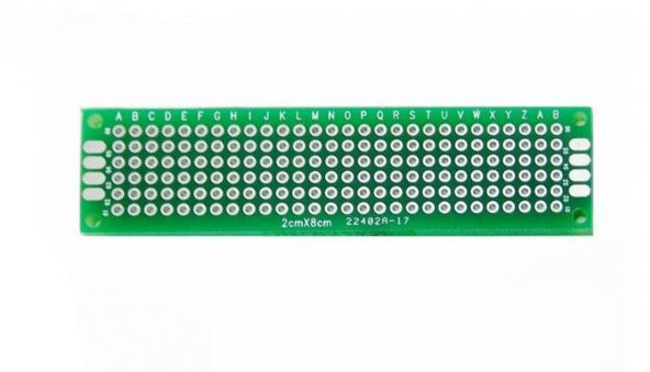 2x8cm Epoxy Çift Taraflı Prototip Delikli Plaket - Resim 3