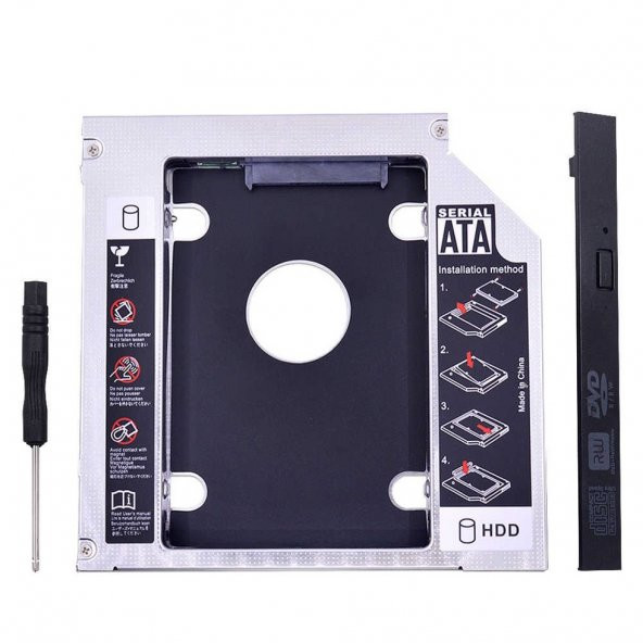 QPORT Q-HDK12 SSD/HDD 12.7 mm Notebook HardDisk Yuvası, Kızak ürün görseli 1