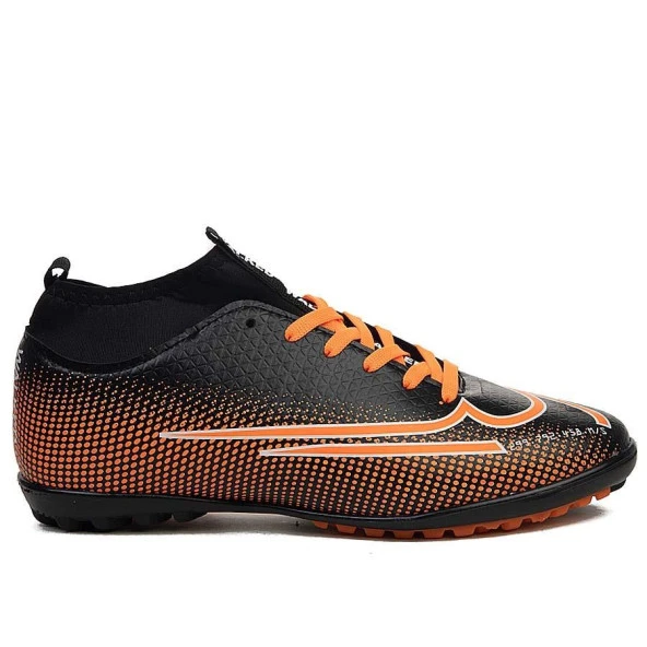 Albishoes Super Mercury Bilekli Boğazlı Çoraplı Çim Dişsiz Düz Halısaha Futbol Ayakkabısı ürün görseli 1