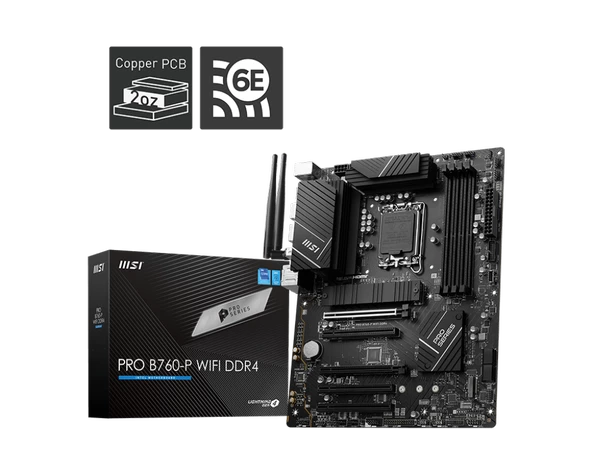 MSI PRO B760-P WIFI DDR4 5333MHZ(OC) DDR4 HDMI DP M.2 1700p ürün görseli 1