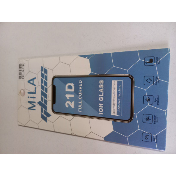 ASLANTİC XİAOMI REDMI NOTE 9 SİYAH 21D CAM KORUYUCU ürün görseli 1
