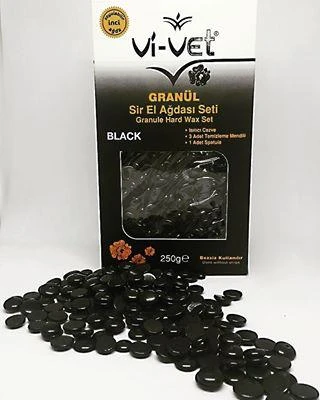 Vi-Vet Granül Sir El Ağdası Seti 250gr Siyah İnci Ağda ürün görseli 1