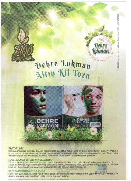 ALTIN KİL TOZU MASKESİ (3 adet) - Resim 2