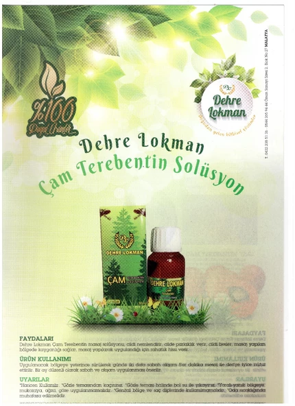 ÇAM TEREBENTİN SOLÜSYONU 30cc (4 Adet) ürün görseli 1