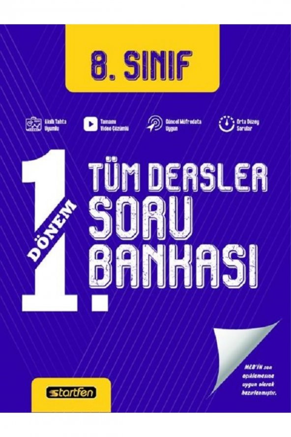 8.sınıf 1. Dönem Tüm Dersler Soru Bankası ürün görseli 1