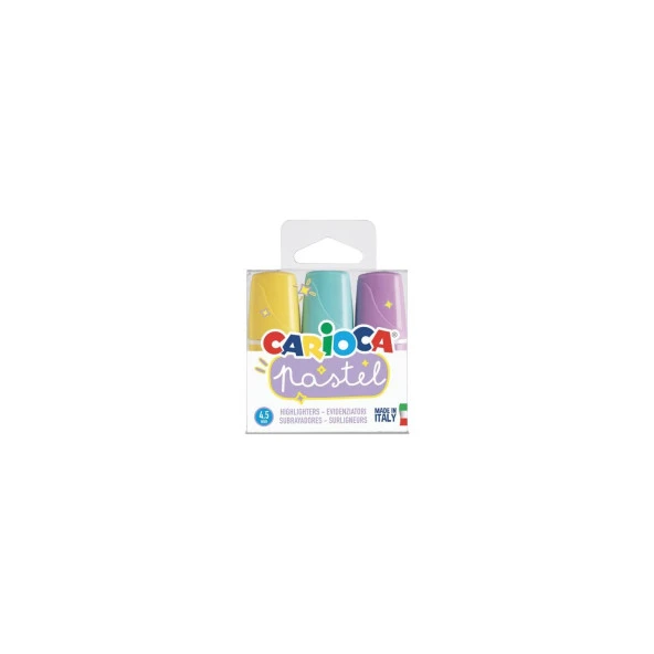 Carioca Pastel Renk Mini İşaretleme Kalemi 3'Lü ürün görseli 1