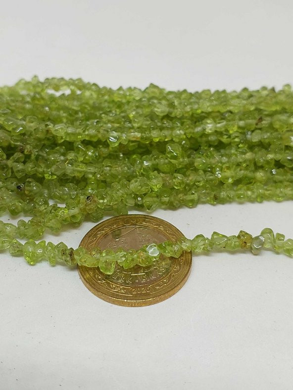 Peridot (Zebercet) Taşı Royal Minik 4-6mm Aralığı Şekilsiz Taşlar 50 adet ürün görseli 1