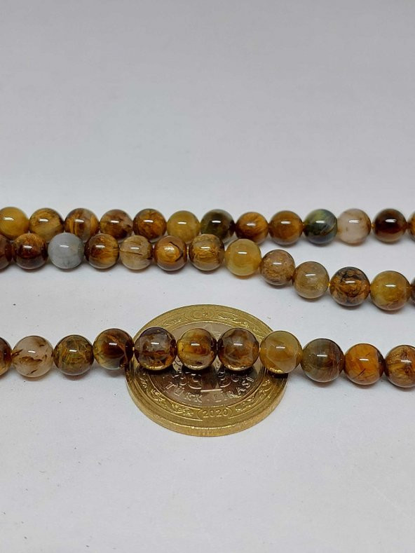 Pietersite Taşı Dizi 6mm - Resim 2