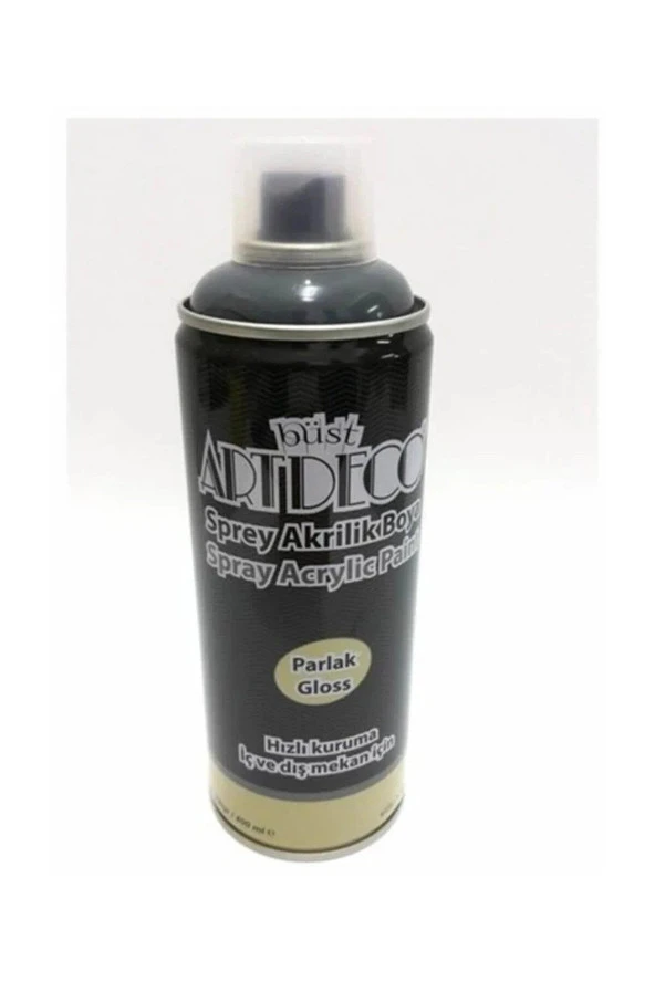 Artdeco Akrilik Sprey Boya 400 ML Koyu Gri Sprey Akrilik Boya ürün görseli 1