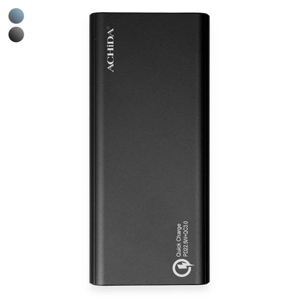 Achida P8 22.5W 20000 mAh QC3.0 Led Ekranlı Powerbank ürün görseli 1