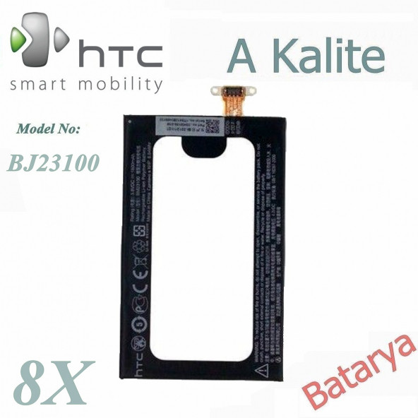 HTC Bj23100 Batarya HTC Windows Phone 8X Uyumlu Yedek Batarya ürün görseli 1
