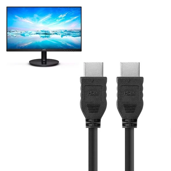 Hdmi Kablo 1.5mt 4K Full HD Premium Yüksek Hızlı Philips Monitör Görüntü Kablosu ürün görseli 1