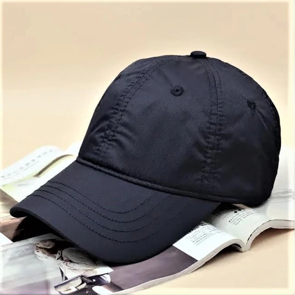 Kadın Erkek Siyah Baseball Cap Snapback Hat Hip-hop Adjustable Boy Caps  SİYAH ürün görseli 1