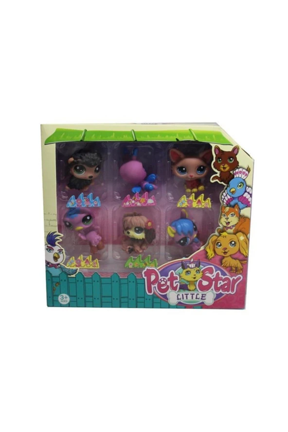 Kutulu 6 lı Mini Fiğürler 0834 ürün görseli 1