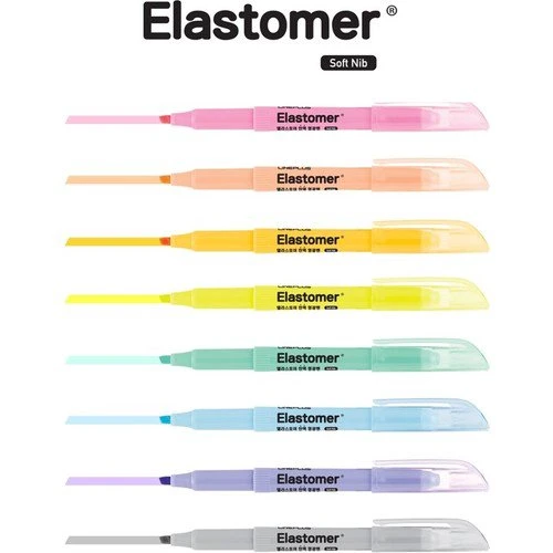 Lineplus Elastomer Fosforlu Kalem Pastel Renkler 8'li Paket ürün görseli 1