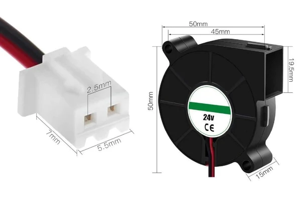 5015 Salyangoz Fan(24v) - Resim 9