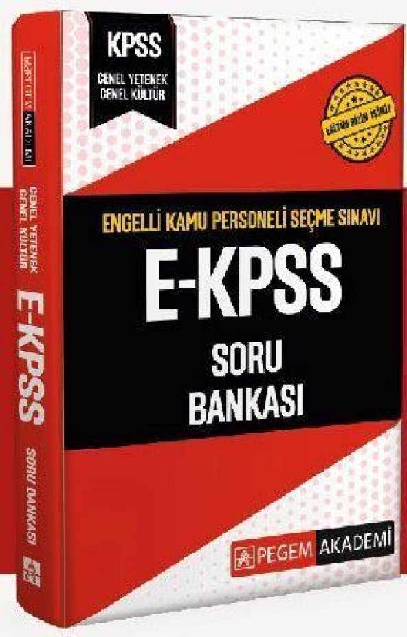 EKPSS Genel Yetenek Genel Kültür Soru Bankası Pegem Akademi Yayınları ürün görseli 1