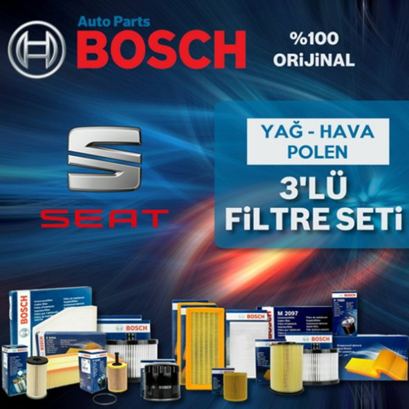 Seat İbiza 1.4 Bosch Filtre Bakım Seti 2006-2009 Bxw ürün görseli 1