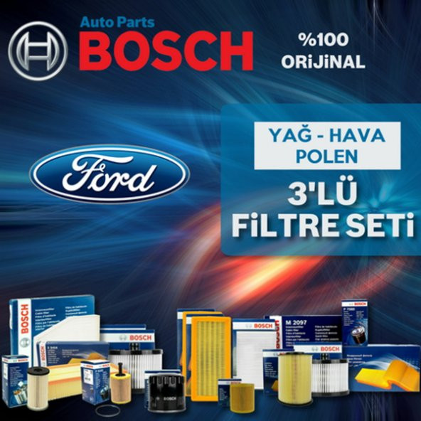 Ford Fusion 1.4 Tdci Bosch Filtre Bakım Seti 2003-2013 ürün görseli 1