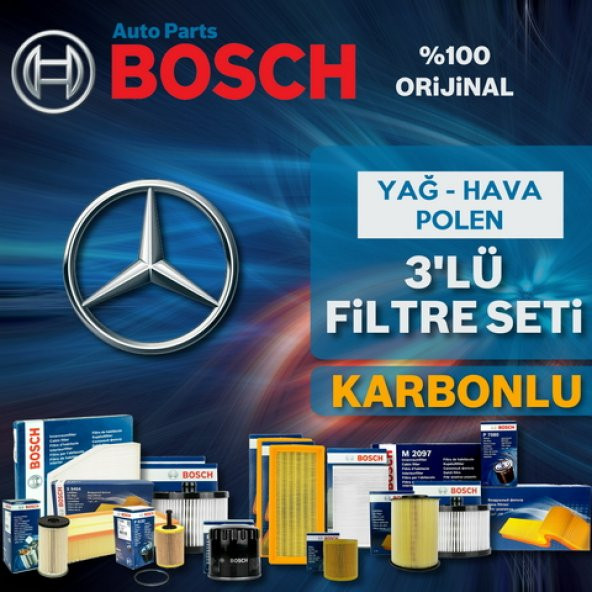 Mercedes A160, A180 Cdi W176 Bosch Filtre Bakım Seti 2013-2015 ürün görseli 1